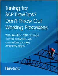 Tuning for SAP DevOps? Don't Throw Out Working Processes