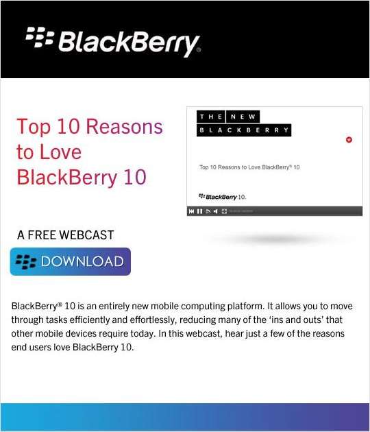 Top 10 Reasons to Love BlackBerry 10