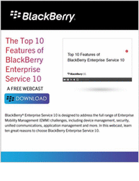 The Top 10 Features of BlackBerry Enterprise Service 10