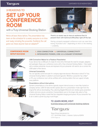 3 Reasons to Set Up Your Conference Room With a Truly Universal Docking Station