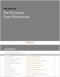 The Rise of the Disruptive Data Warehouse