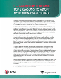 Changing The Rules Of The Game: Top 5 Reasons To Adopt Application-Aware Storage
