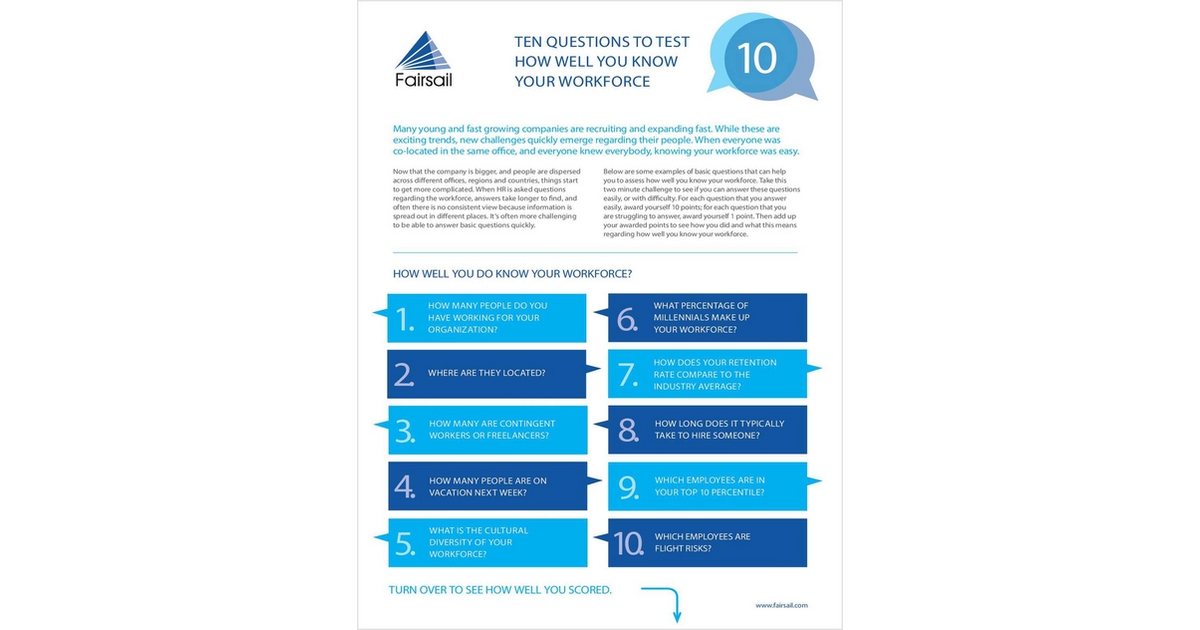 How Well Do You Know Your Workforce?