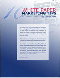 10 White Paper Marketing Tips