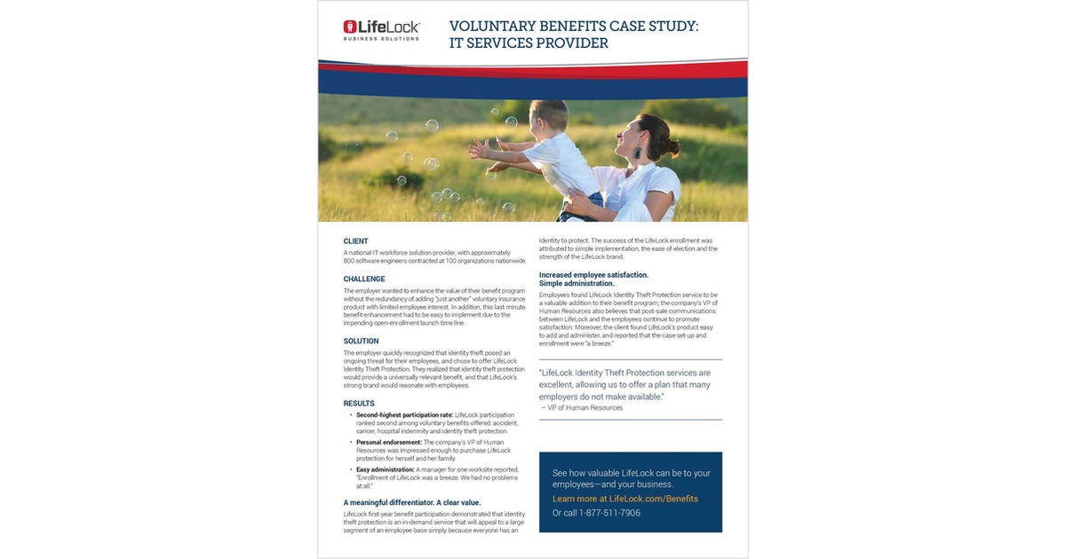 Voluntary Benefits Case Study: IT Services Provider