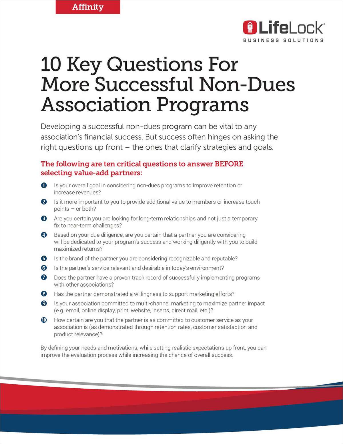 10 Key Questions For More Successful Non-Dues Association Program