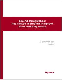 Beyond Demographics: Add Lifestyle Information to Improve Direct Marketing Results