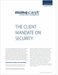 The Client Mandate on Security