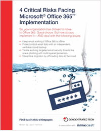 4 Critical Risks Facing Microsoft® Office 365™ Implementation