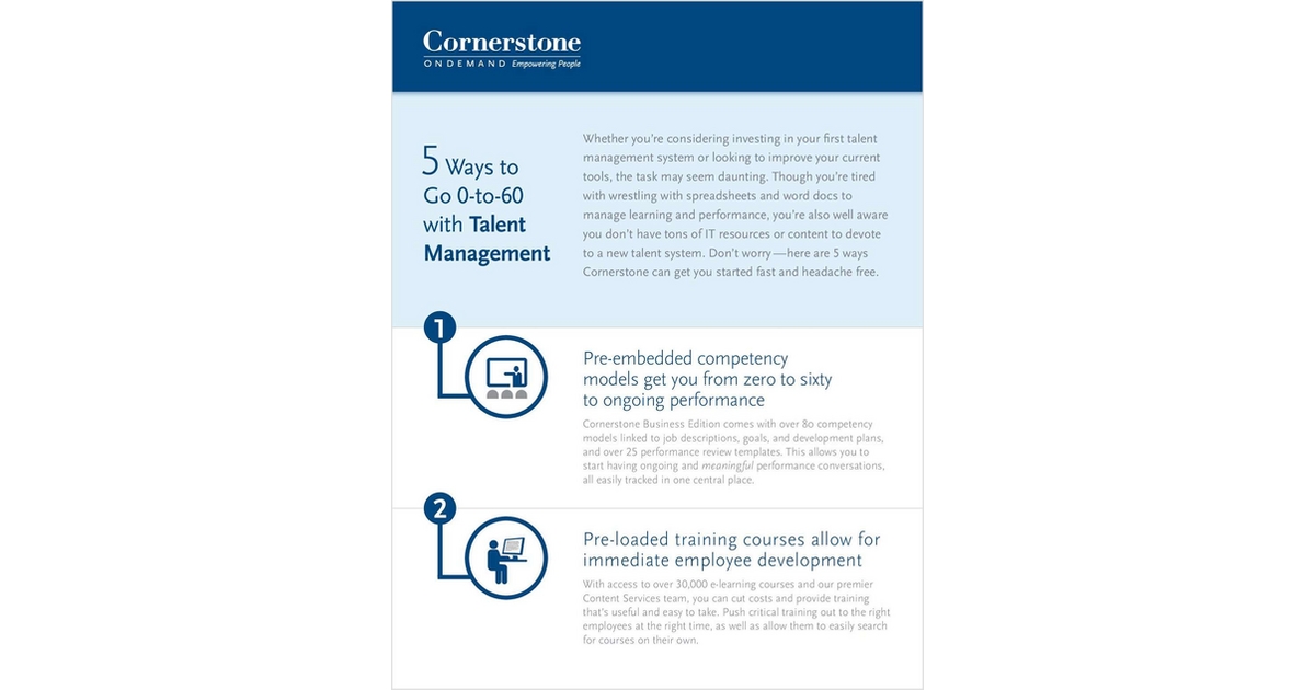 5 Ways to Go 0-to-60 with Talent Management