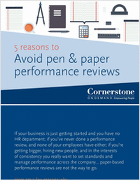 5 Reasons to Avoid Pen and Paper Performance Reviews
