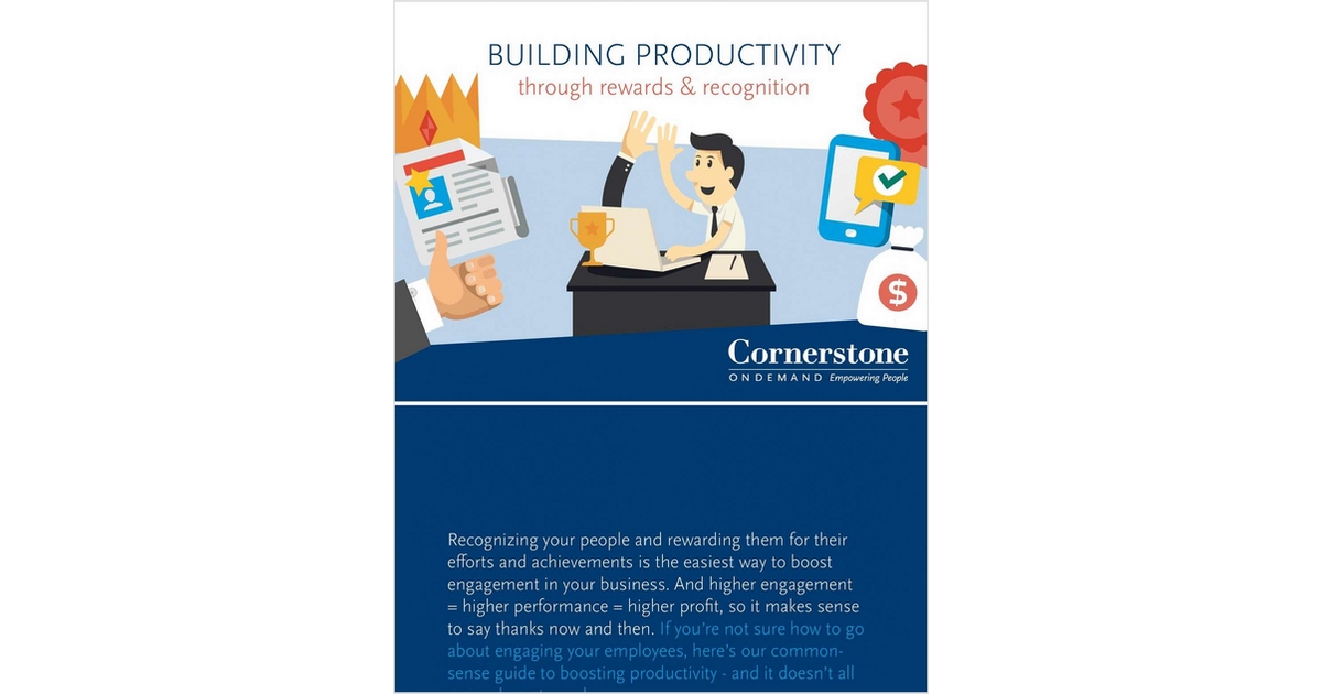 Building Productivity Through Rewards and Recognition