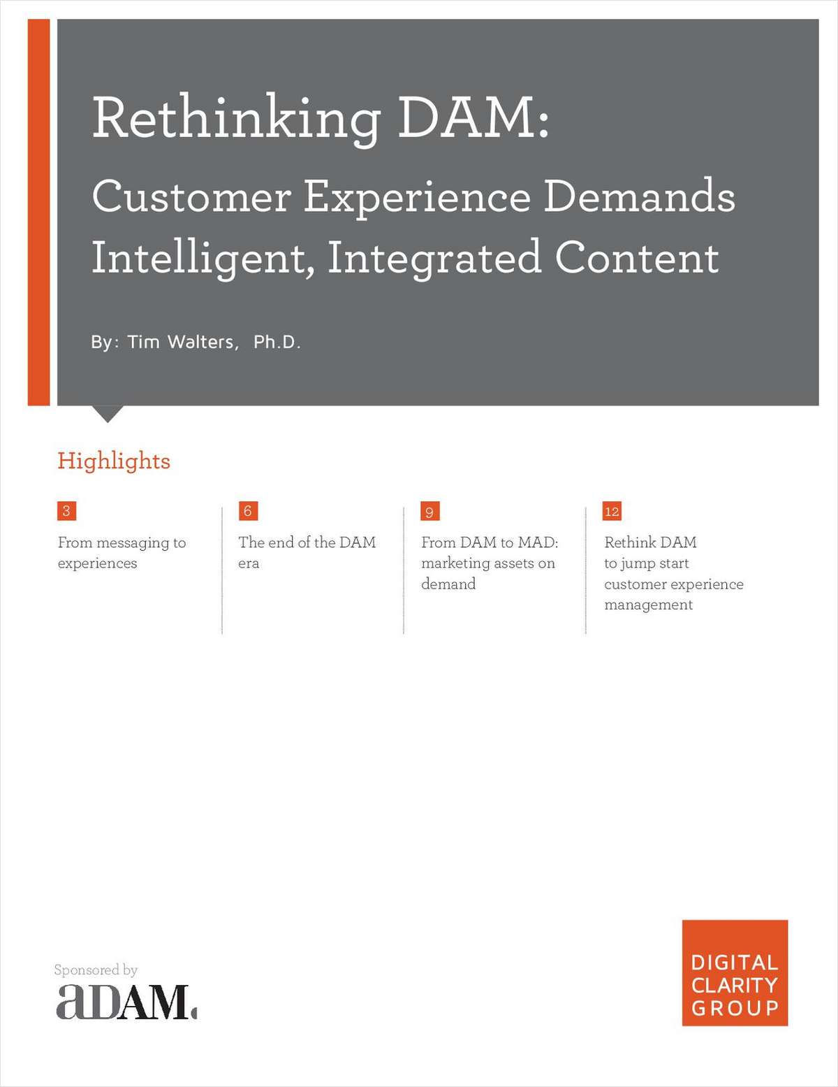 Rethinking DAM: Customer Experience Demands Smart Content
