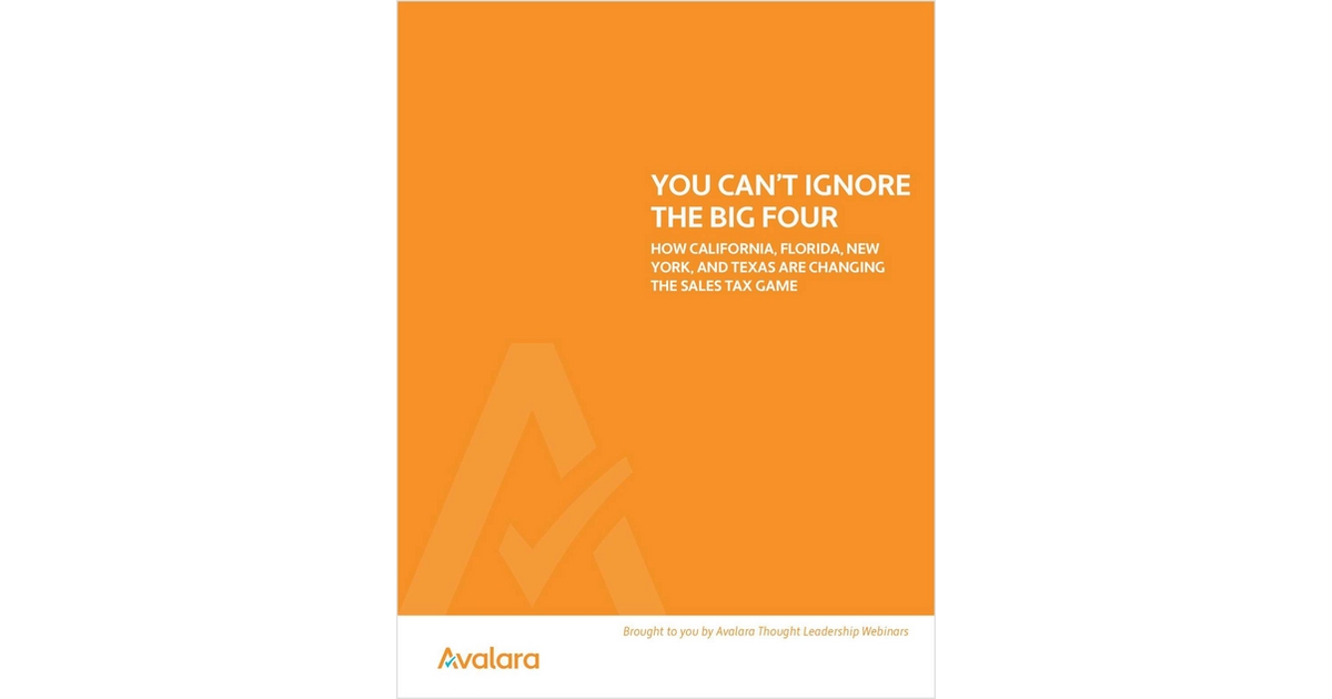 How California, Florida, New York, and Texas are Changing the Sales Tax