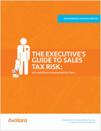 The Executive's Guide to Sales Tax Risk: Hits and Misses Among Industry Peers