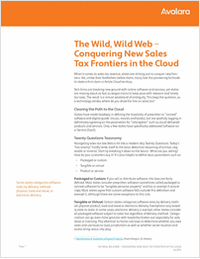 Cloud Commerce and Sales Tax Compliance: Conquering New Frontiers in the Cloud