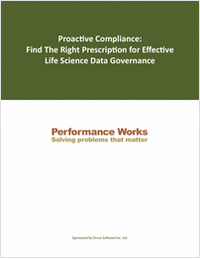Proactive Compliance: Find The Right Prescription for Effective Life Science Data Governance