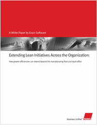 Extending Lean Initiatives Across the Organization