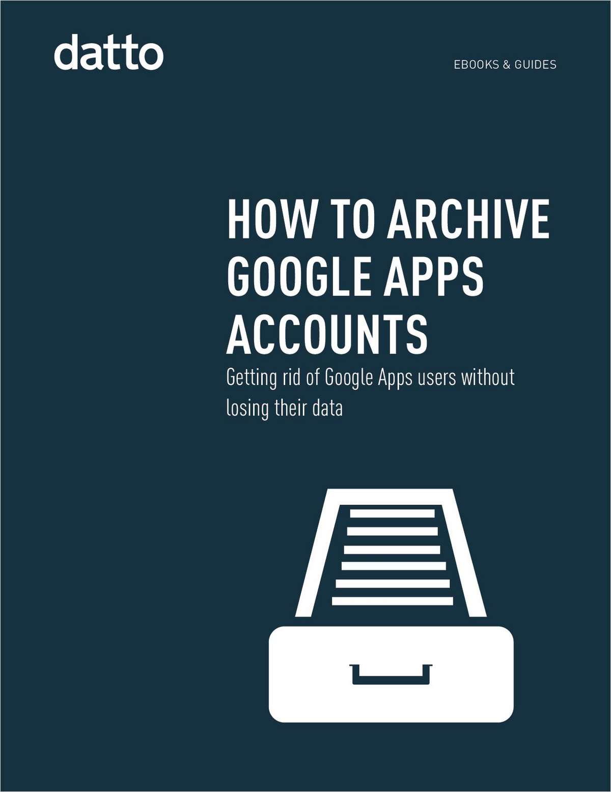 How To Archive Google Apps Accounts