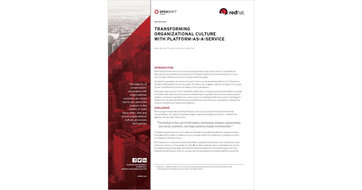 Platform as a service thesis