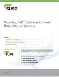 Migrating SAP Solutions to Linux? 3 Steps to Success