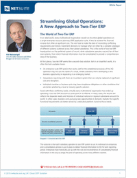 Streamlining Global Operations: A New Approach to Two-Tier ERP