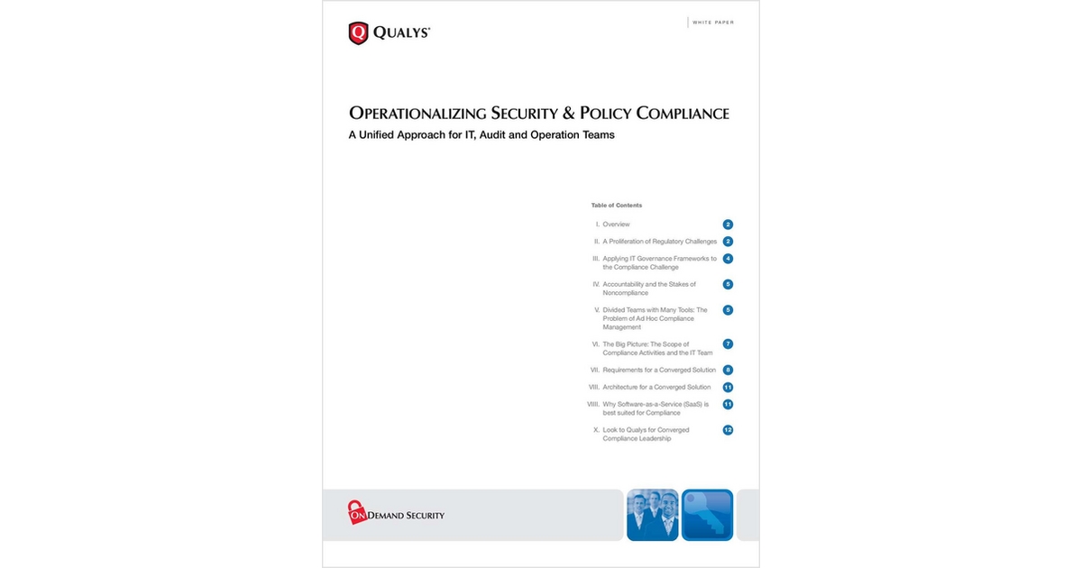 Operationalizing Security & Policy Compliance: A Unified Approach for ...
