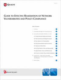 Guide to Effective Remediation of Network Vulnerabilities and Policy Compliance