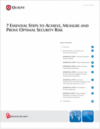 7 Essential Steps to Achieve, Measure and Prove Optimal Security Risk Reduction