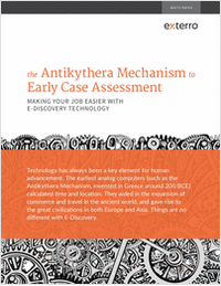 Antikythera Mechanism to ECA: Making Your Job Easier with E-Discovery Technology