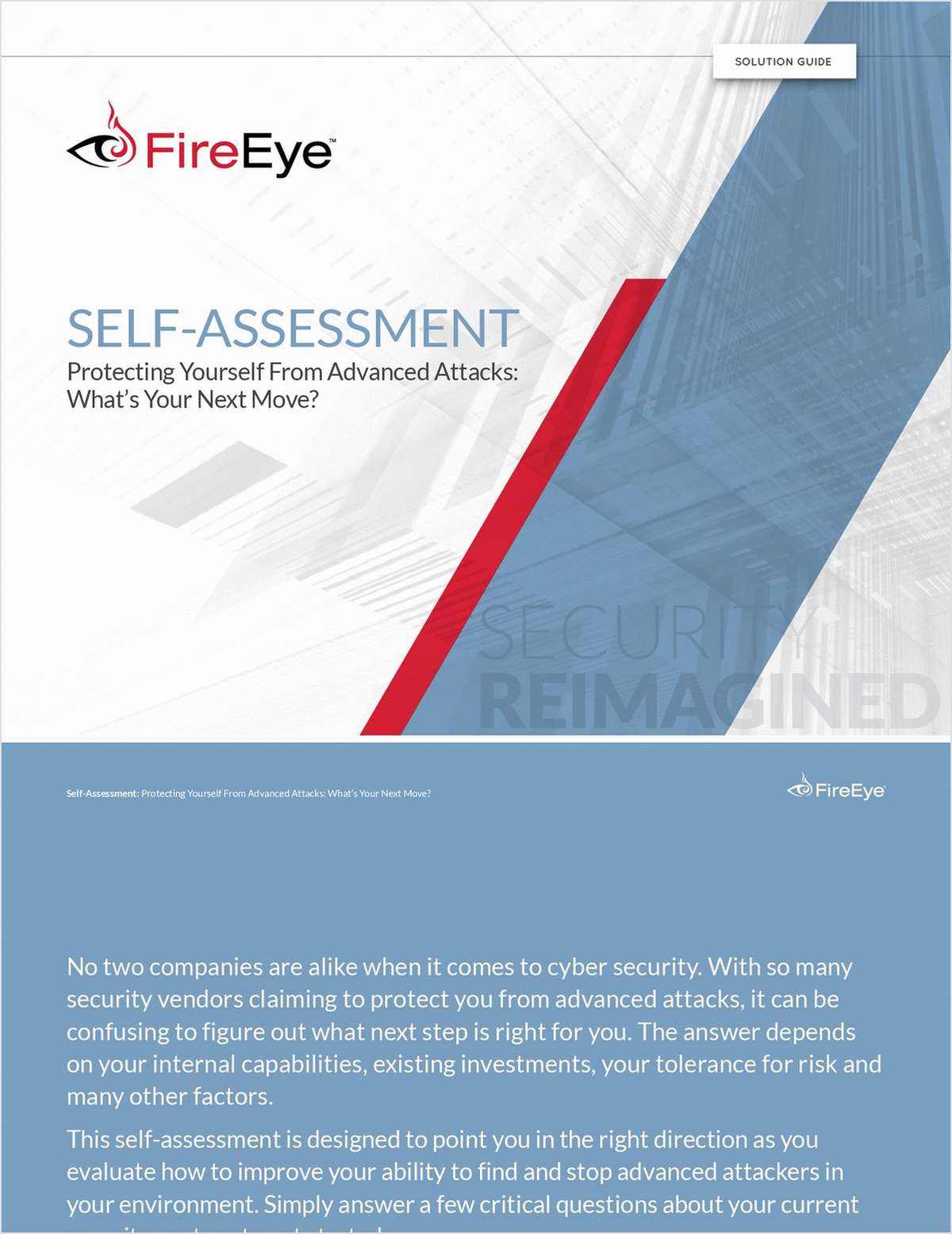 Self-Assessment - Protecting Yourself From Advanced Attacks: What's Your Next Move?