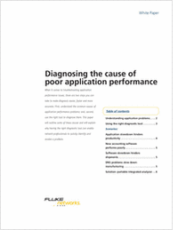 Diagnosing the cause of poor application performance