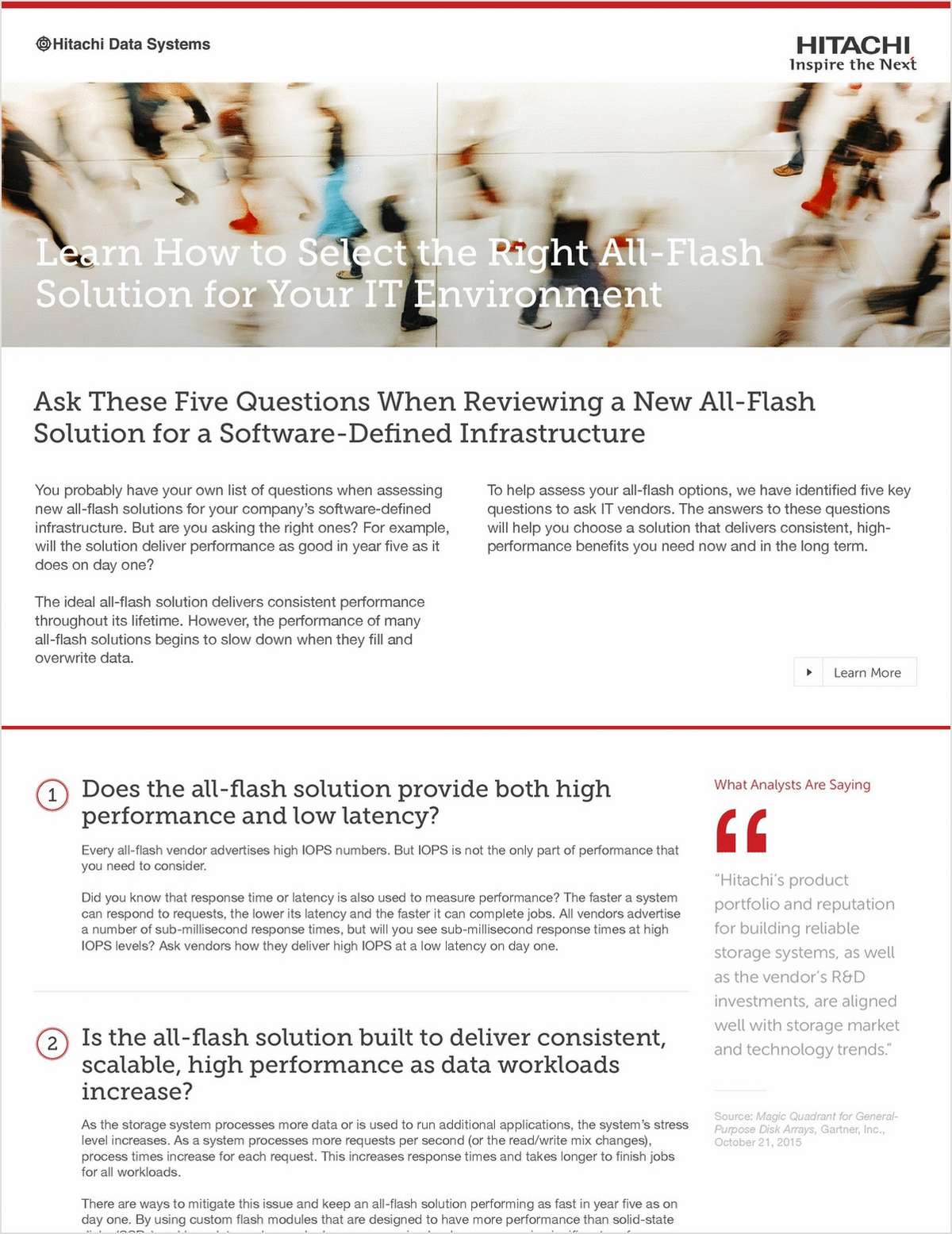 Learn How to Select the Right All-Flash Solution for Your IT Environment