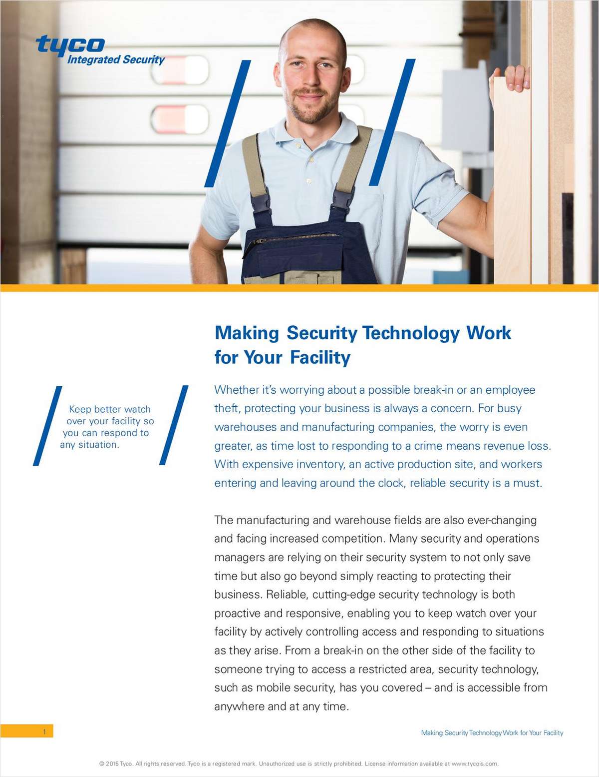 Making Security Technology Work for your Facility