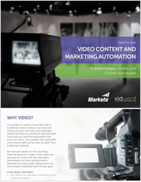 Marketo & Vidyard Present: How to Use Video Content and Marketing Automation to Better Engage, Qualify, and Convert Your Buyers
