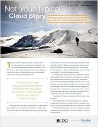 IDG White Paper: Not Your Typical Cloud Story