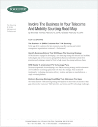 Involve the Business in your Telecoms and Mobility Sourcing Road Map