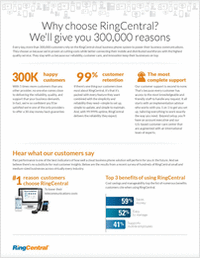 Why Choose RingCentral? We'll Give You 300,000 Reasons!