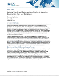 Industry Trends and Customer Case Studies in Managing GRC