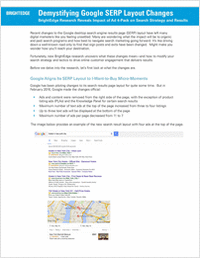 Demystifying Google SERP Layout Changes