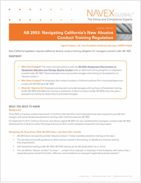 How to Navigate California's New Abusive Conduct Training Regulation (AB 2053)