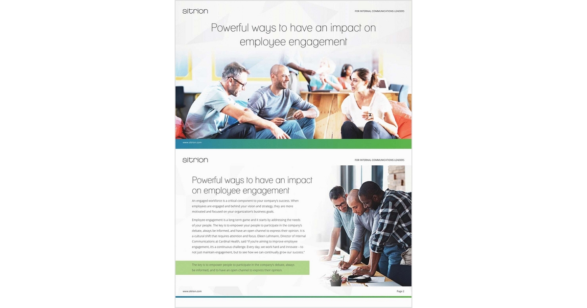 Powerful Ways to Have an Impact on Employee Engagement