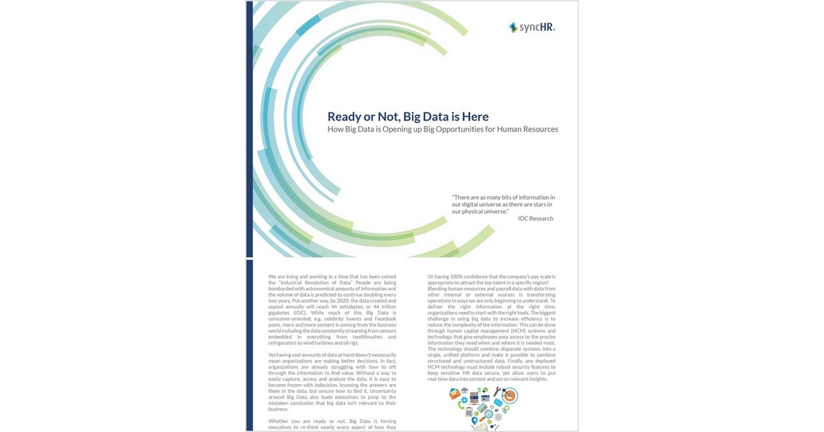 How Big Data is Opening up Big Opportunities for Human Resources