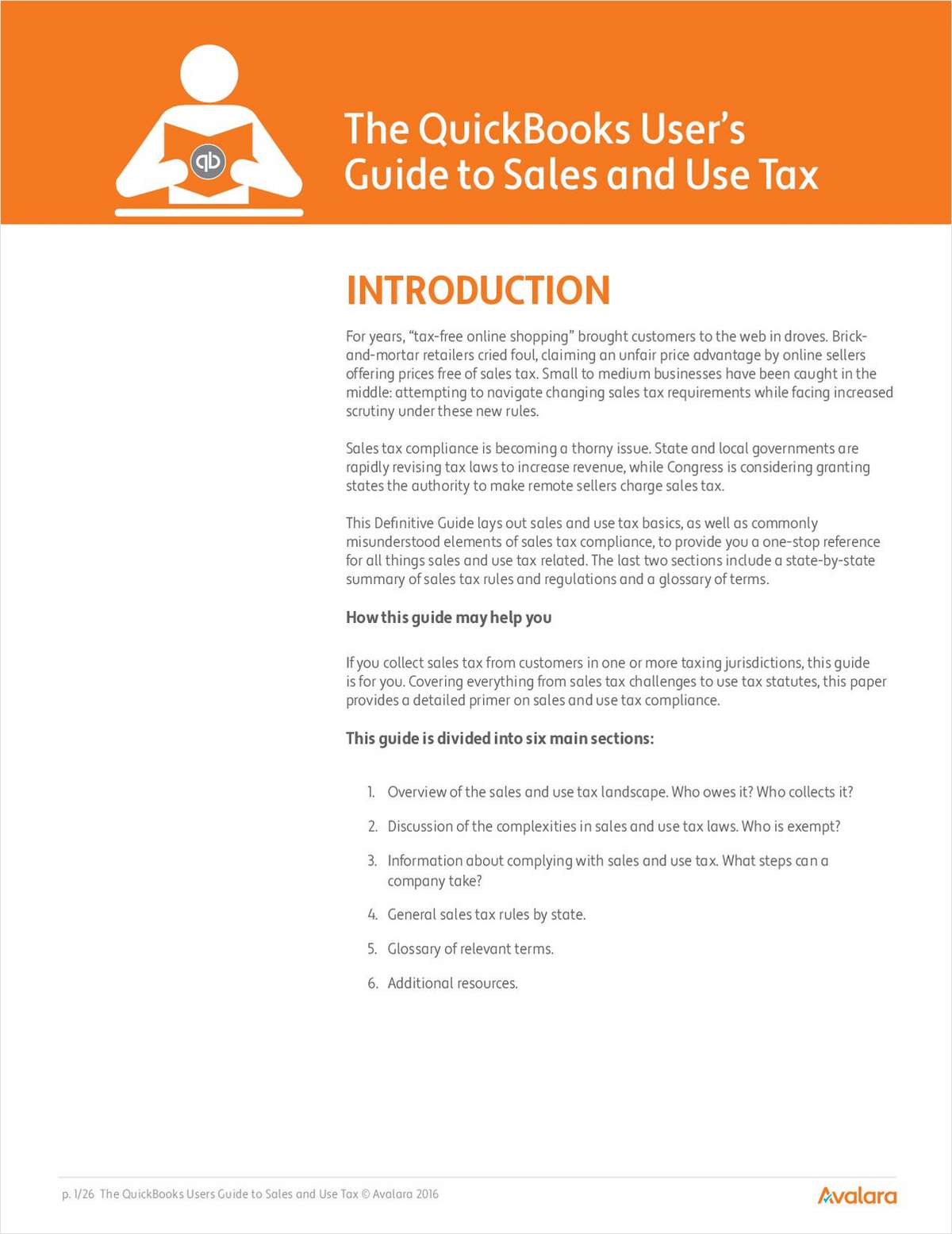 The QuickBooks User's Guide to Sales and Use Tax