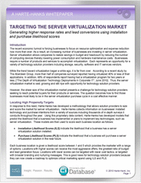 Locating Businesses Most Likely to Puchase Server Virtualization Solutions