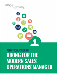 An Introduction to Hiring For the Modern Sales Operations Manager