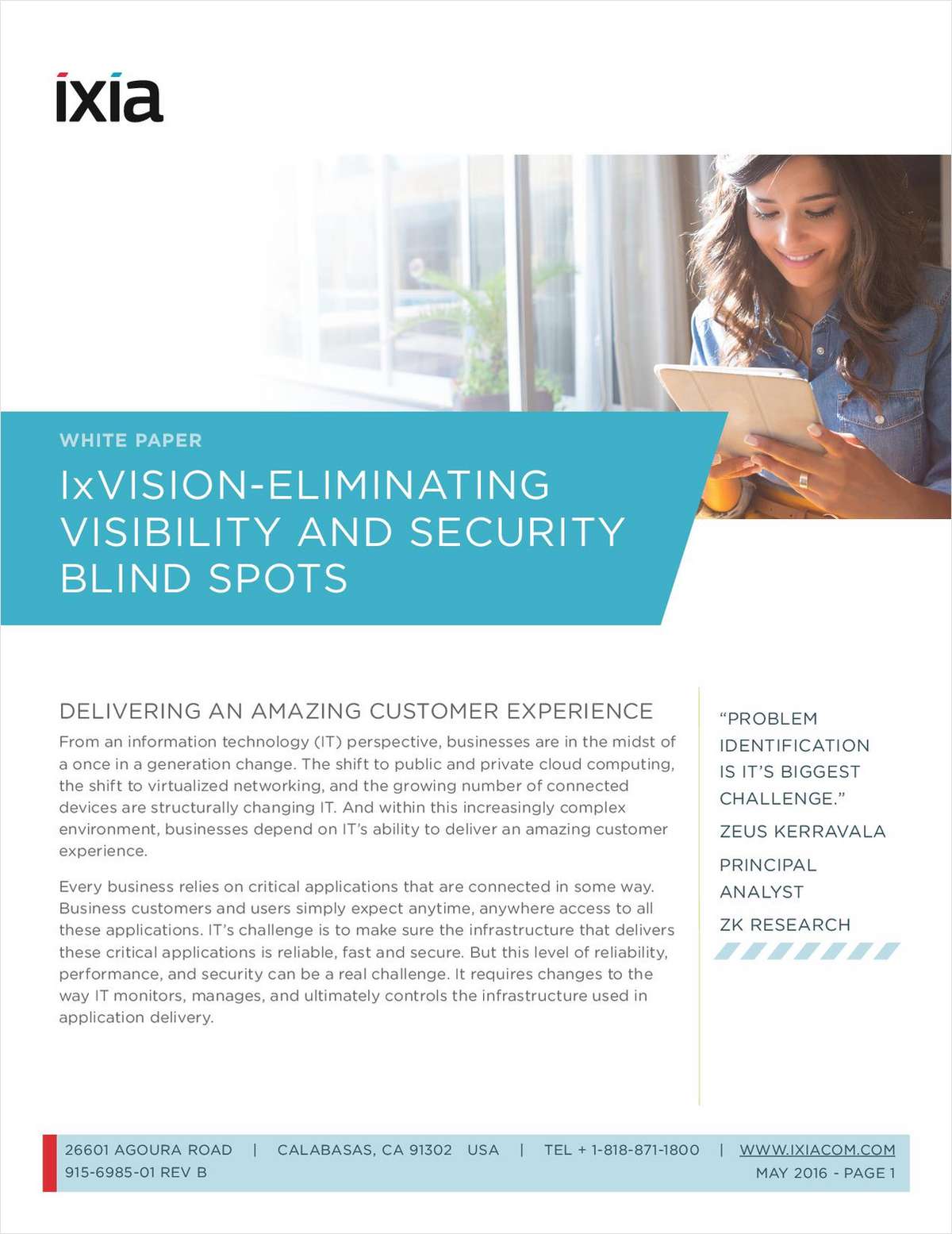 IxVision - Eliminating Visibility and Security Blind Spots
