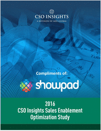 CSO Insights: Sales Enablement Optimization Study
