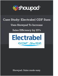 Electrabel GDF Suez Increased Sales Efficiency