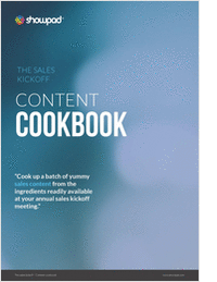 The Sales Kickoff Content Cookbook